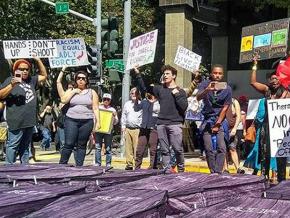 Anti-racist activists rally against police brutality in Sacramento