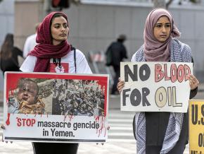 Protesters in San Francisco demand an end to the U.S.-backed war in Yemen