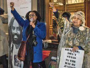 Anti-racist activists rally for Mumia Abu-Jamal in Philadelphia