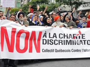 Protesters march against Islamophobia in Montreal