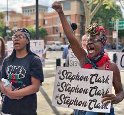 Protesters hit the streets of Sacramento to demand justice for Stephon Clark (Black Lives Matter Sacramento | Facebook)