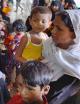 Rohingya refugees wait for medical care in Bangladesh (Pierre Prakash)