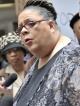 CTU President Karen Lewis speaks to demonstrators outside the offices of Chicago Public Schools (WBEZ)
