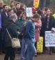 Striking university workers rally to defend their pensions and working conditions (USS Strike Solidarity)