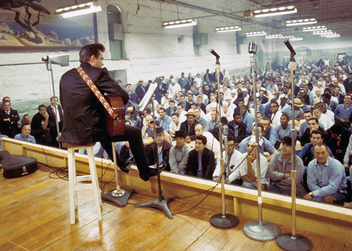 Johnny Cash performed a concert at Folsom State Prison