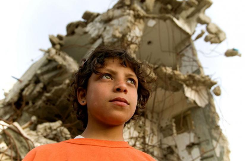 A young boy in Kahn Yunis, Gaza