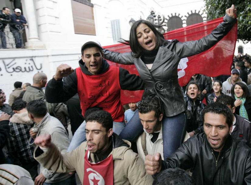 Tunisians continue to protest the interim government that followed the fall of the dictator Ben Ali
