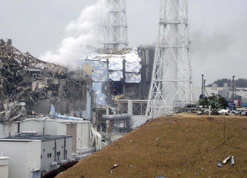 One of the damaged reactors at the Fukishima-Daiichi nuclear power plant