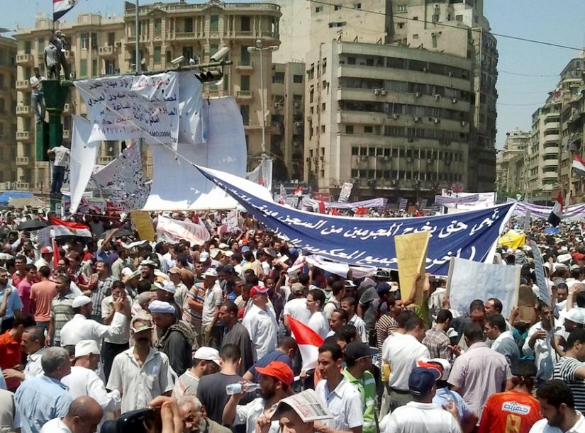Cairo's Tahrir Square is filled with protesters once again in July