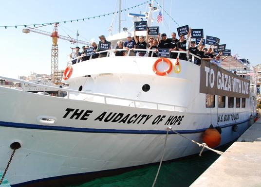 The U.S. boat from the Gaza Freedom Flotilla 2 docked in Greece