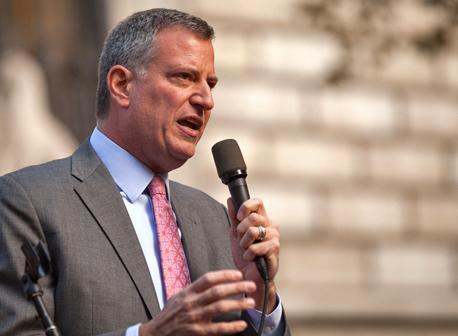 New York City Mayor Bill de Blasio