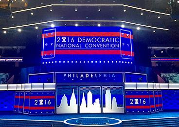 The Democratic convention site in Philadelphia
