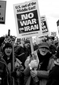 Antiwar demonstrators at the March 2007 March on the Pentagon in Washington, D.C.