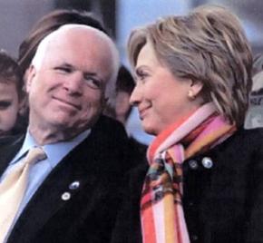 John McCain and Hillary Clinton
