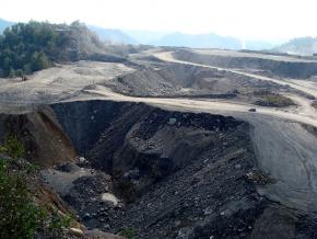 Mountaintop removal mining at Kayford Mountain in West Virginia