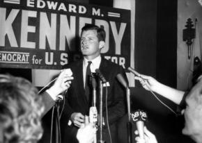 Ted Kennedy during his first campaign for Senate in 1962