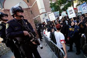 Student protesters at UCLA have faced tear gas, tasers and arrests