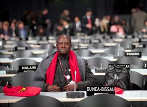 An African delegate at the United Nations climate summit in Copenhagen