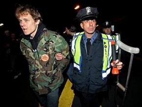 IVAW member Matthis Chiroux is arrested outside West Point where Barack Obama spoke on Afghanistan