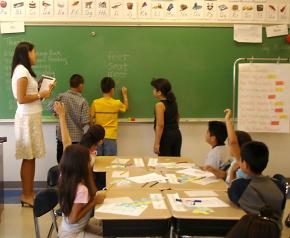 A 3rd grade classroom in the Bay Area