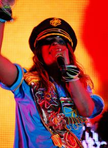 M.I.A. performing at Coachella in 2009