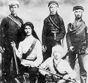 Members of the Zionist militia the Irgun during the British mandate era before 1948