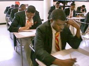 Urban College Prep students during testing