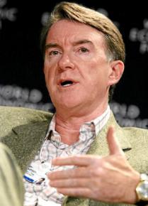 Former Secretary of State Peter Mandelson of the Labour Party