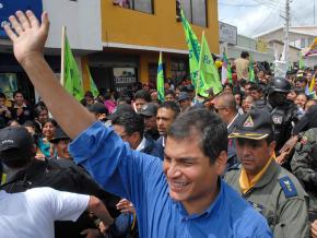 Ecuador's President Rafael Correa