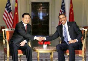 President Obama meets with Chinese President Hu Jintao