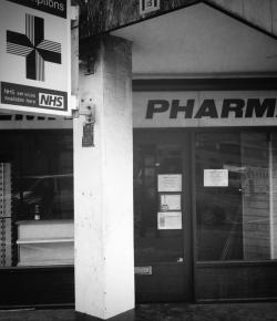 A now-closed London pharmacy that once offered NHS services
