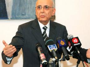 Former Tunisian Prime Minister Mohammed Ghannouchi announces his resignation