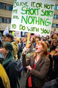 Marching against sexist victim-blaming in Toronto