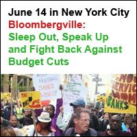 Bloombergville: Sleep Out, Speak Up and Fight Back | New York City | June 14