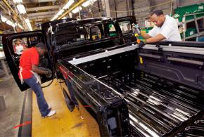 On the assembly line at General Motors