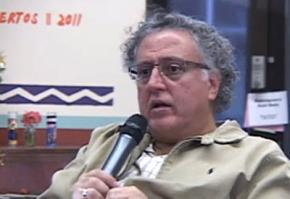 As'sad AbuKhalil speaking during a teach-in on the Arab Spring at UC Berkeley