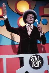 Don Cornelius on the set of Soul Train