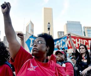 Occupy and labor activists joined in a day of solidarity and protest in Chicago in November