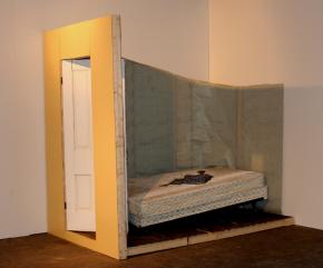 An installation by Erica Slone in the Overlooked/Looked Over exhibit