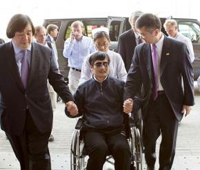 Chen Guangcheng at the U.S. embassy in Beijing