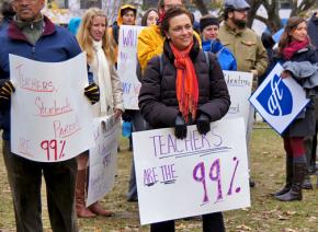 Rallying for teachers and public schools in Washington, D.C.