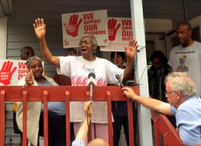 Annette Steele and her supporters vow to keep her in her home