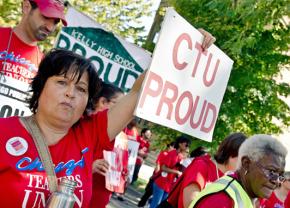 Teachers rallied and marched alongside parents, students and supporters on Saturday