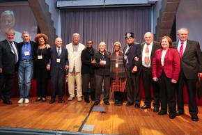 Members of the jury for the Russell Tribunal on Palestine session in New York City
