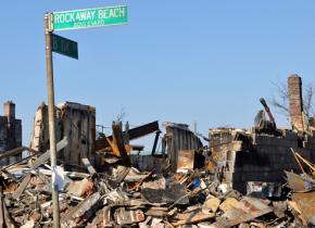 Rockaway Beach Boulevard after Hurricane Sandy