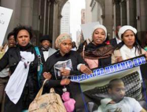 Family, friends and supporters march for justice for Mohamed Bah