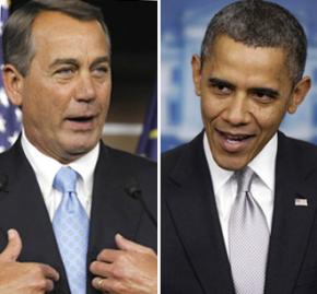 House Speaker John Boehner and President Barack Obama