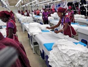 Garment workers in Haiti's Caracol free trade district
