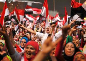 Protesters rejoice as Mohamed Morsi and his Muslim Brotherhood government are toppled