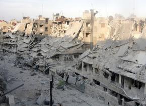 The destruction of Homs, a focal point of resistance to the Assad regime